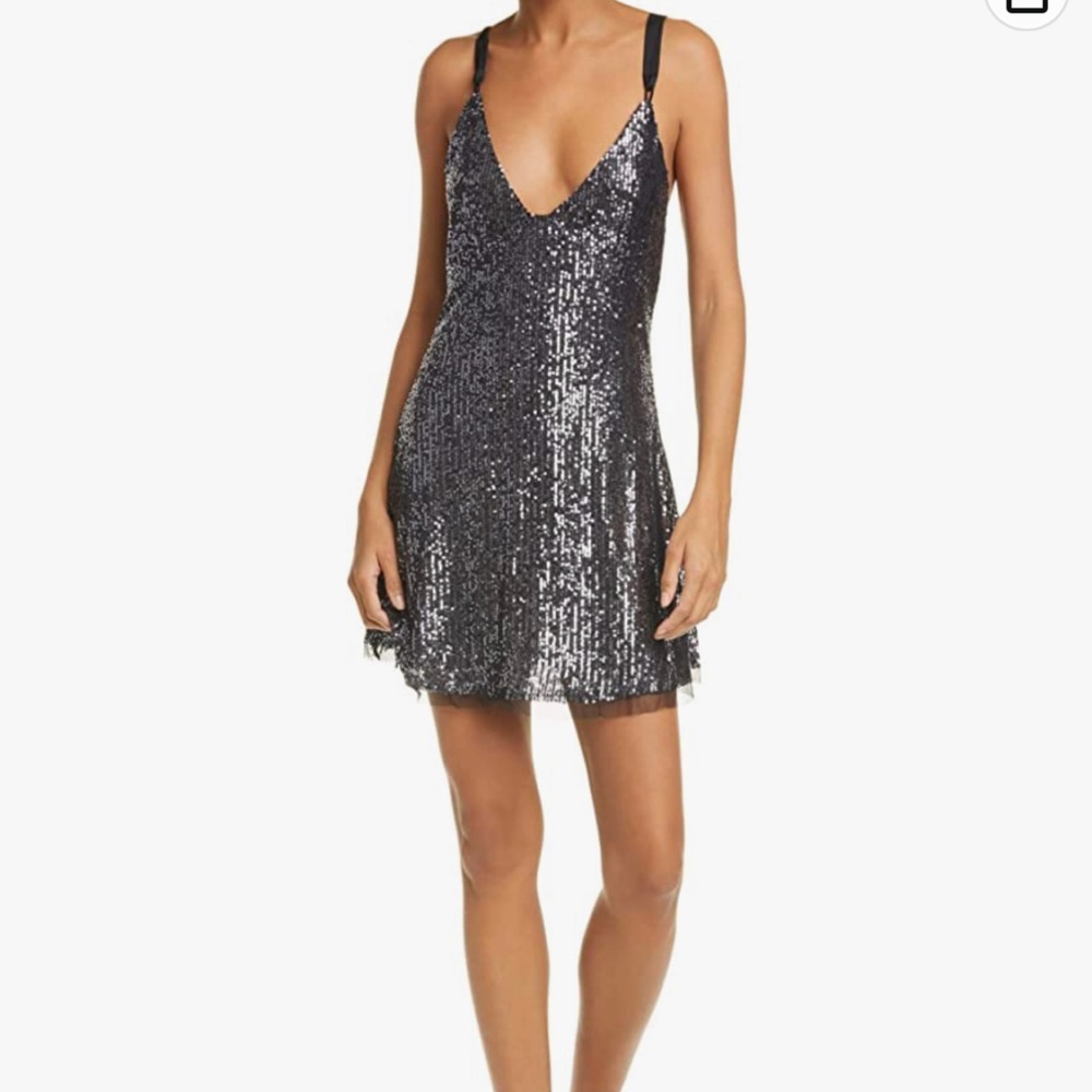 Free People Sequin Slip Dress